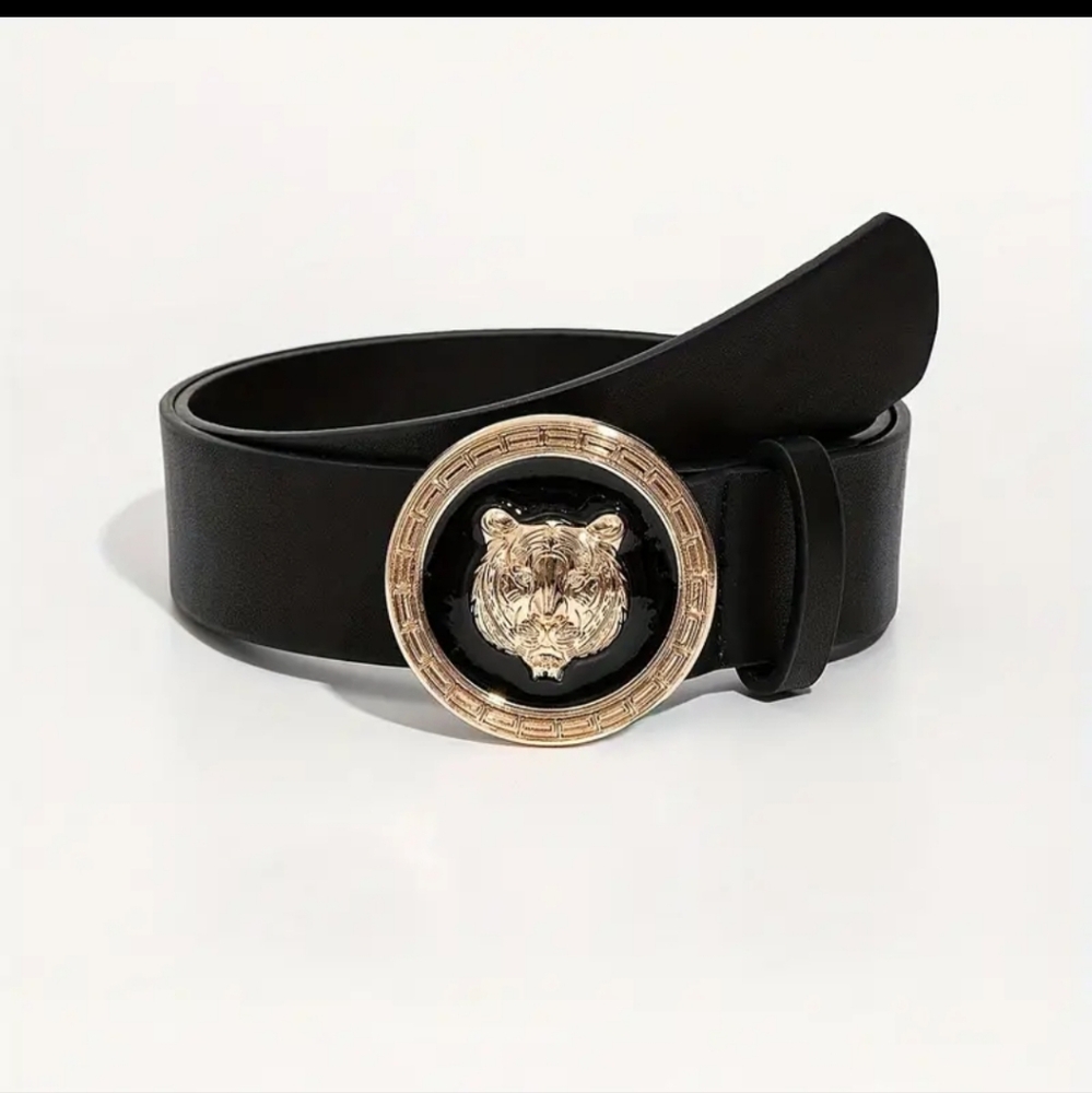 Tiger Head Buckle Belt